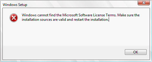 Windows 2012 License Error